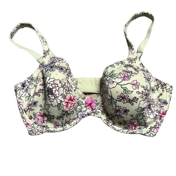 Victoria's Secret Other - Victoria’s Secret Body by Victoria 36D Green and Pink Embellished Underwire Bra